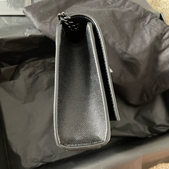 !SOLD! YSL SAINT LAURENT KATE SMALL CHAIN BAG IN GRAIN DE POUDRE - Picture 6 of 16